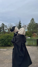 Capuche Imperméable Réversible - poudré & fleuri