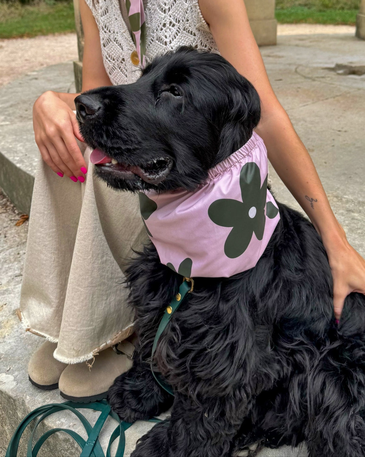 Snood imperméable fleuri