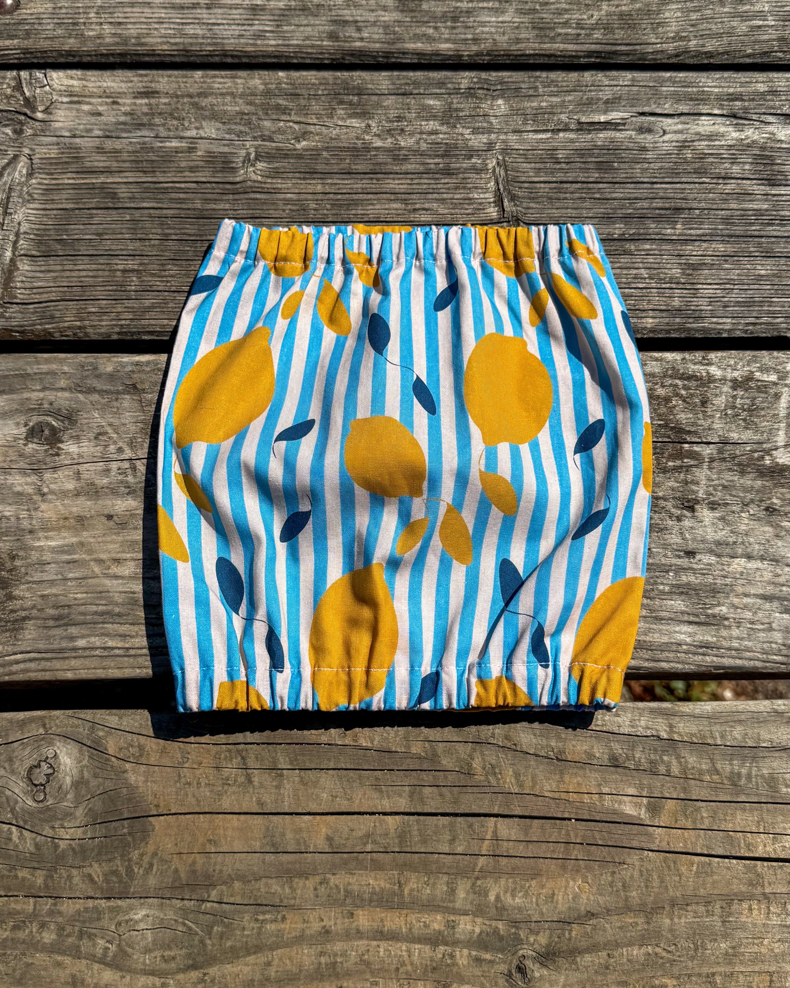 Snood en coton citronné