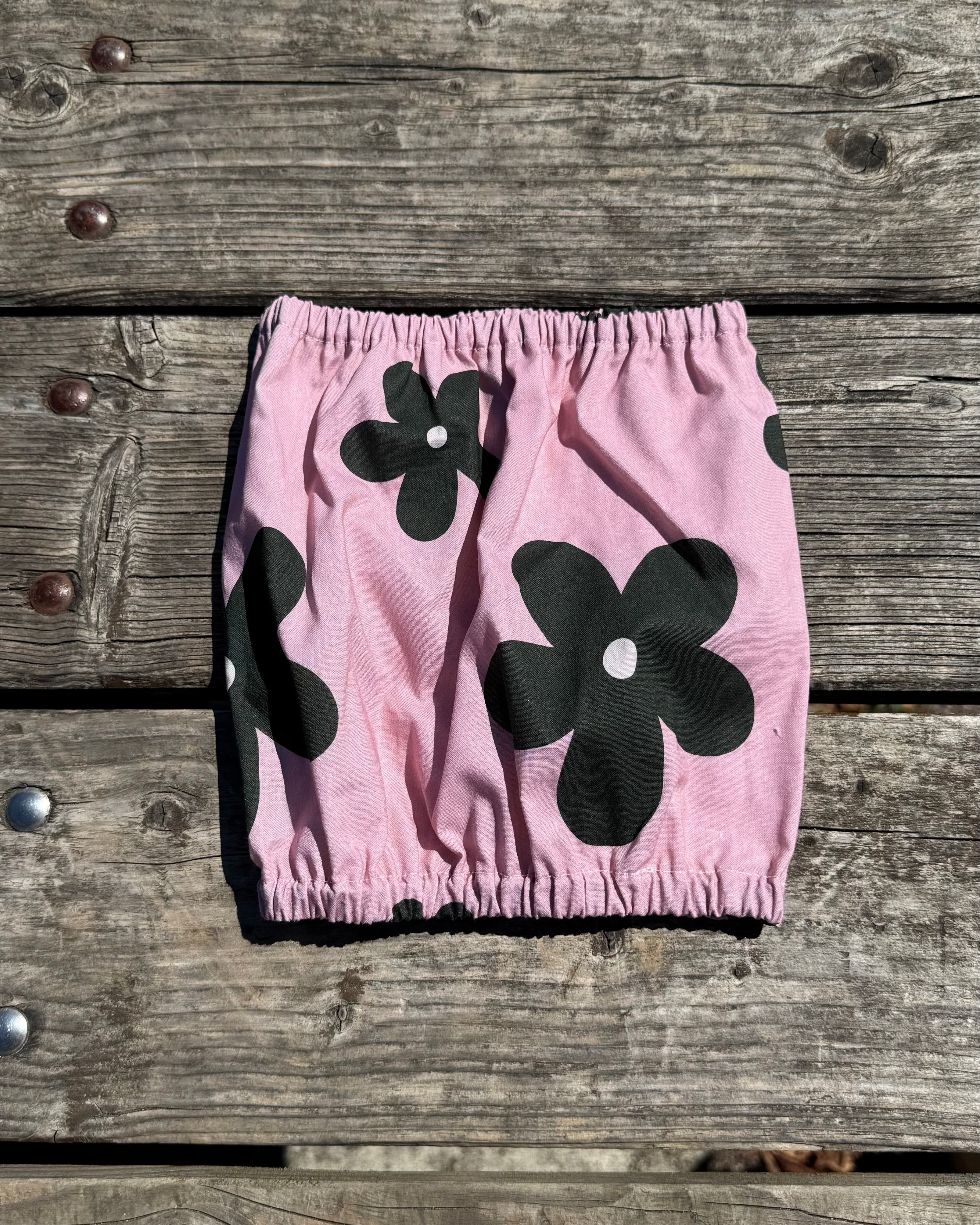 Snood en coton fleuri