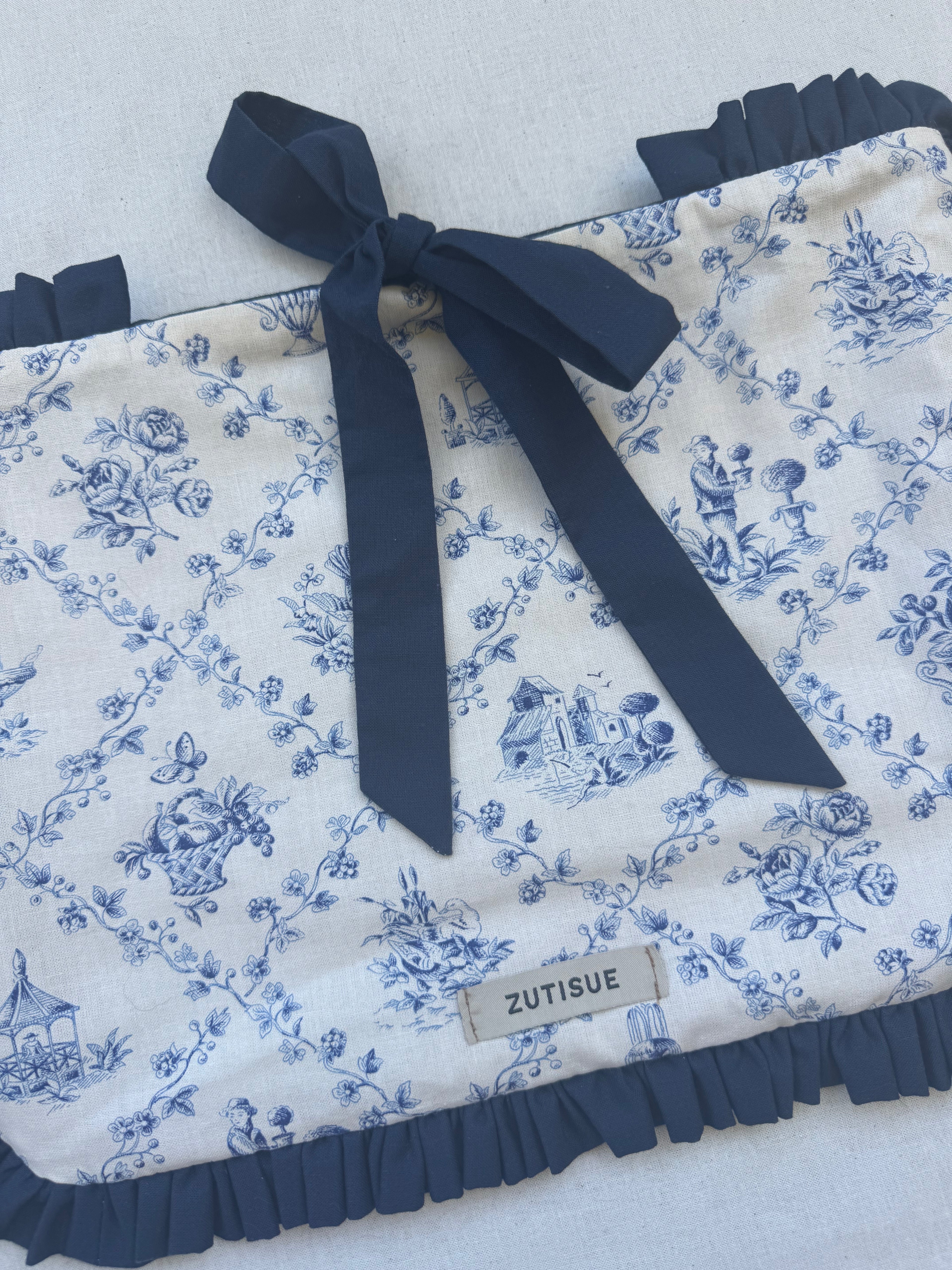 Housse iPad - toile de jouy