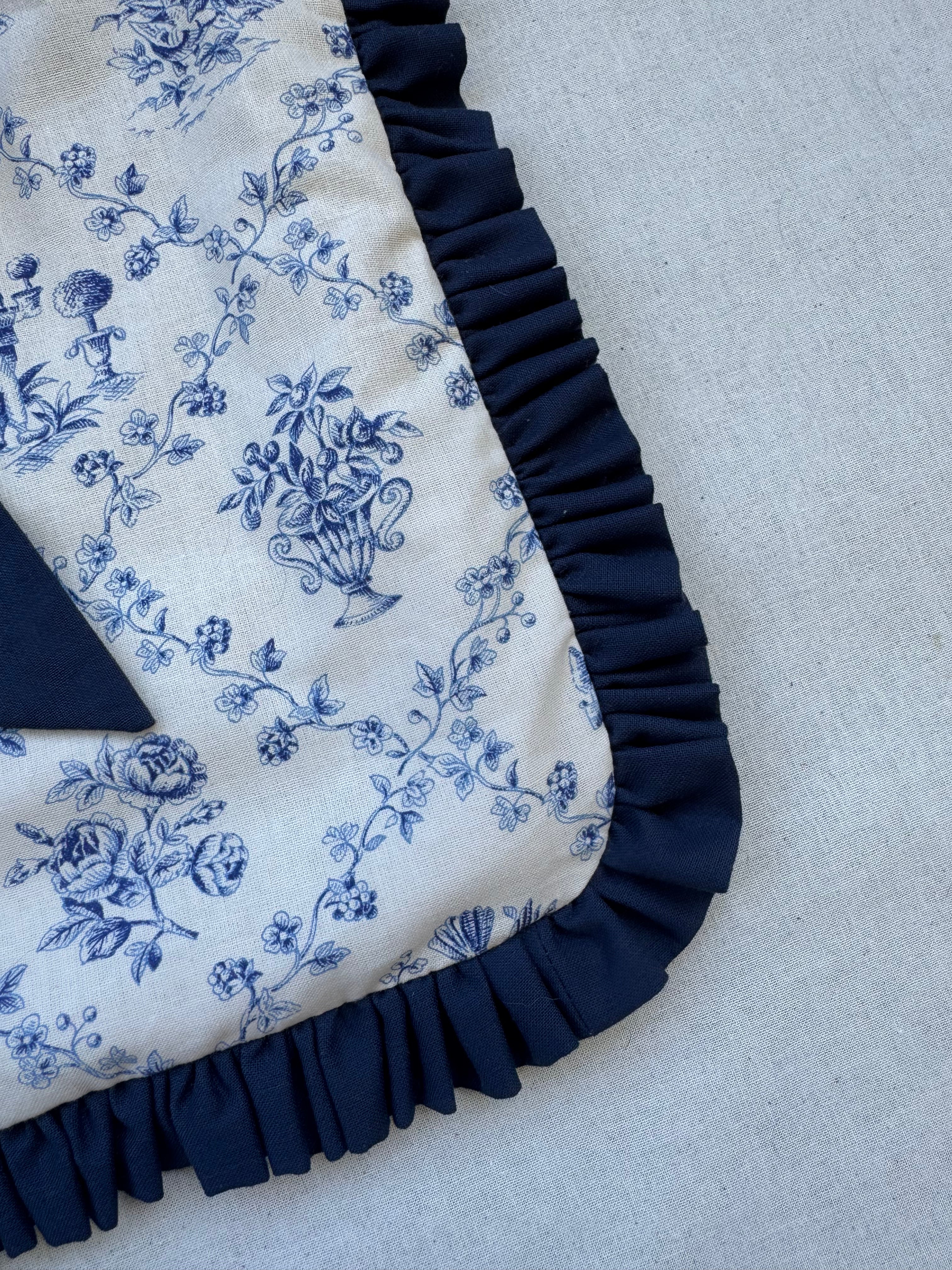 Housse liseuses & poche - toile de jouy