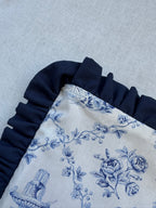 Housse ordinateur - toile de jouy