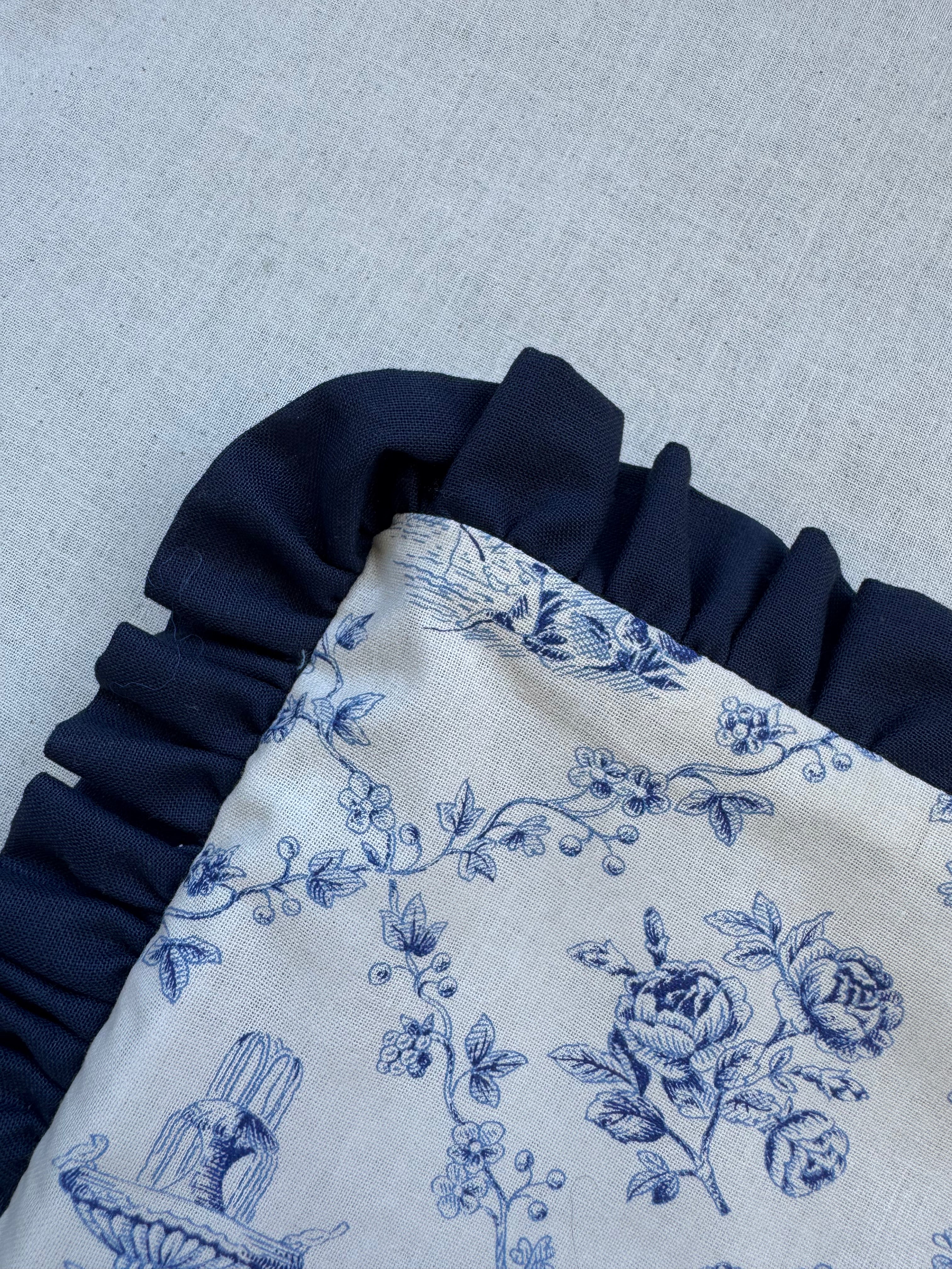 Housse liseuses & poche - toile de jouy