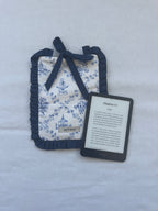 Housse liseuses & poche - toile de jouy