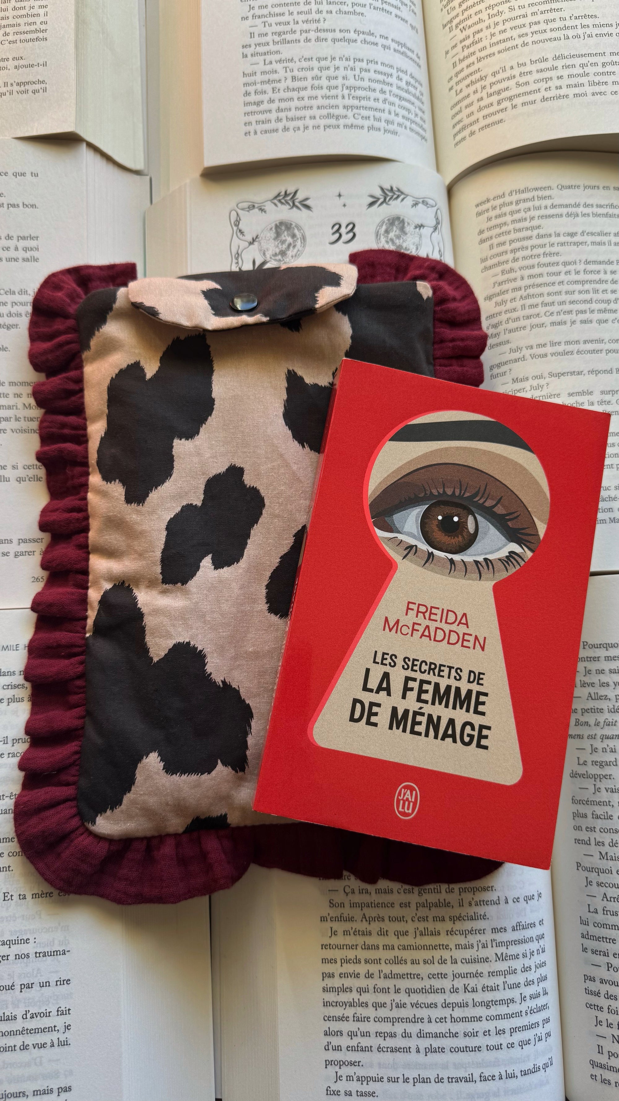 Housse Liseuses & Poche - Vache