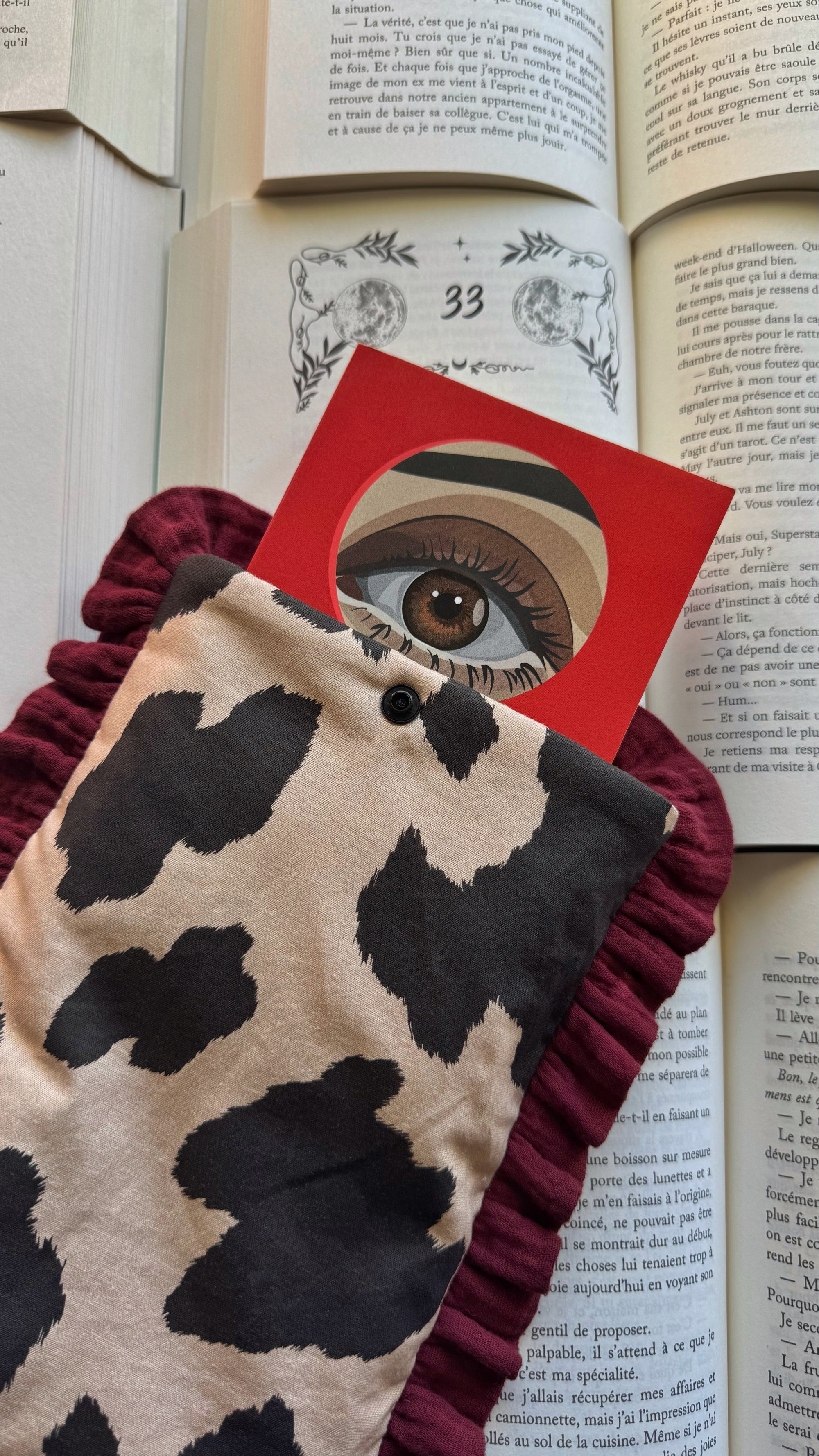 Housse Liseuses & Poche - Vache